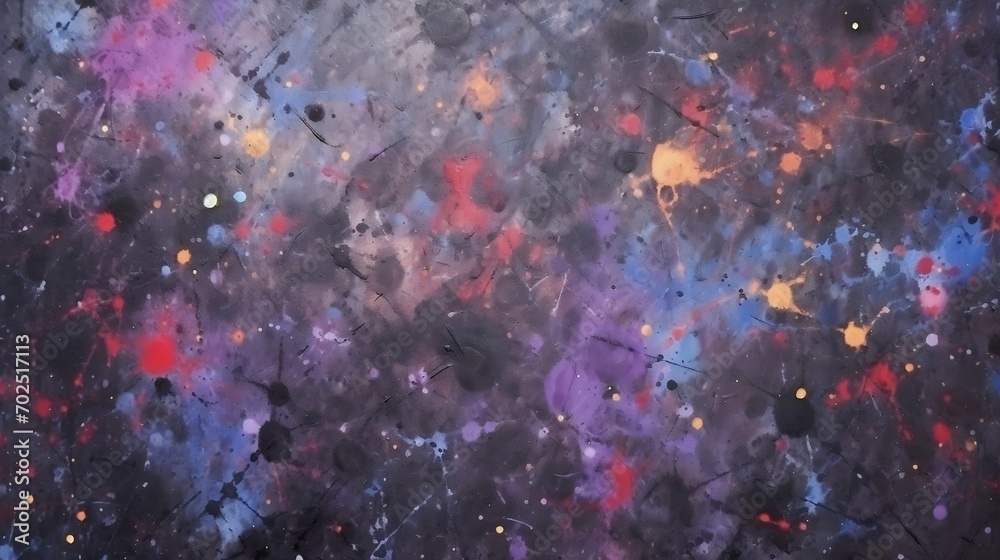 Poster black abstract watercolour colourful texture background : generative ai