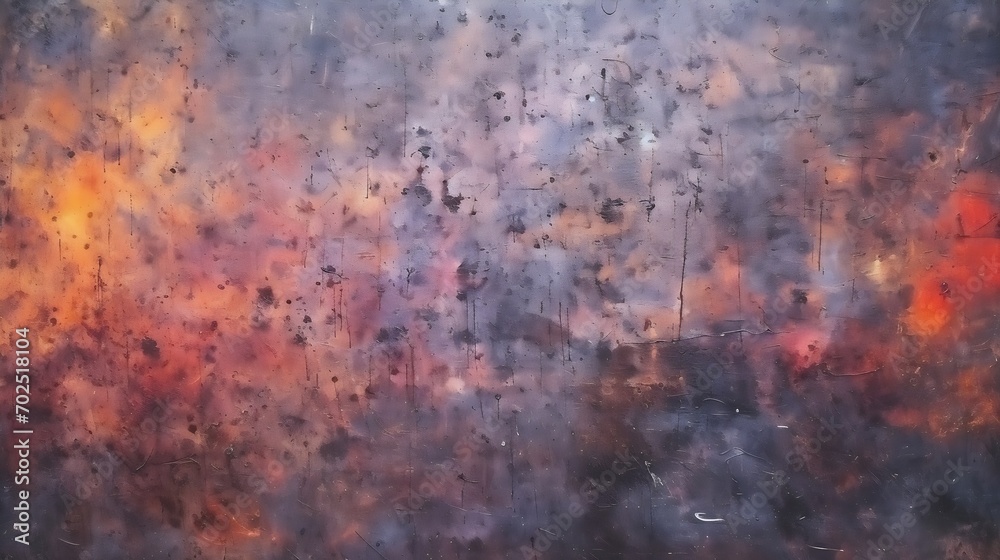 Aufkleber black abstract watercolour colourful texture background : generative ai