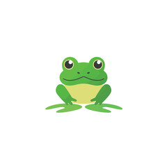 Frog icon. Isolated on white background. Vector illustration
