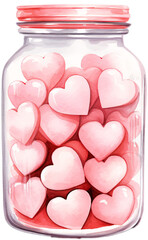 Valentine's Day Jar of Hearts