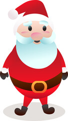 cartoon santa claus confused