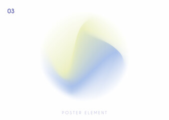 soft liquid mesh gradient isolated on white background, vector design for poster, banner, flyer, element