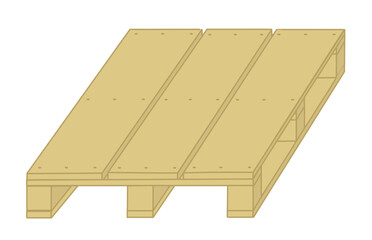 Wooden pallet - Works construction, DIY, industry, logistics, woodwork and joinery
