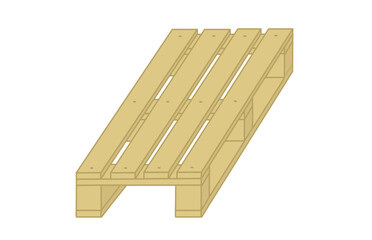 Wooden pallet - Works construction, DIY, industry, logistics, woodwork and joinery