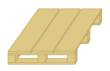 Wooden pallet - Works construction, DIY, industry, logistics, woodwork and joinery