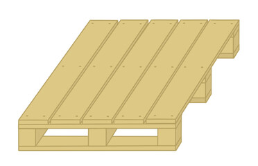 Wooden pallet - Works construction, DIY, industry, logistics, woodwork and joinery