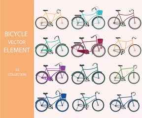 Fototapeta premium The Best Element Of Vector Bicycle