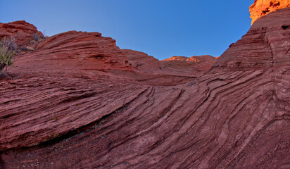 Sandstone badlands near Spur Canyon at Horseshoe Bend Arizona