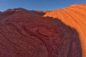 Sandstone badlands near Spur Canyon at Horseshoe Bend Arizona