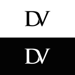 DV logo. DV set , D V design. White DV letter. DV, D V letter logo design. Initial letter DV letter logo set, linked circle uppercase monogram logo. D V letter logo vector design.	
