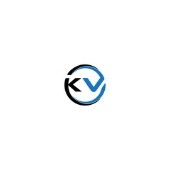 KV logo. KV set , K V design. White KV letter. KV, K V letter logo design. Initial letter KV letter logo set, linked circle uppercase monogram logo. K V letter logo vector design.	
