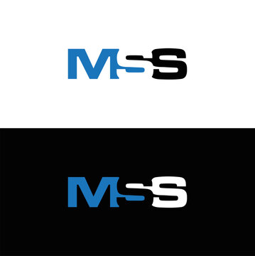 MSS logo. MSS set , M S S design. White MSS letter. MSS, M S S letter logo design. Initial letter MSS letter logo set, linked circle uppercase monogram logo. M S S letter logo vector design.	
