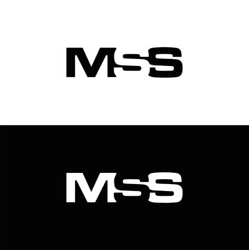MSS logo. MSS set , M S S design. White MSS letter. MSS, M S S letter logo design. Initial letter MSS letter logo set, linked circle uppercase monogram logo. M S S letter logo vector design.	
