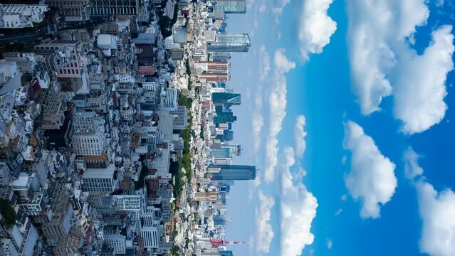 東京風景・タイムラプス・縦動画