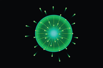 Firework New Year Sticker Design