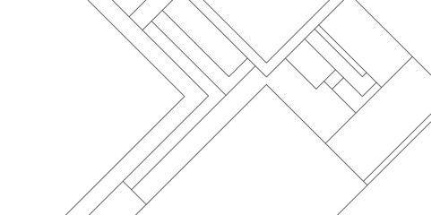 Abstract architectural background with geometric line pattern, Paper geometric composition with abstract lines, Mock-ups paper isolated on white background, Industrial construction design of houses.