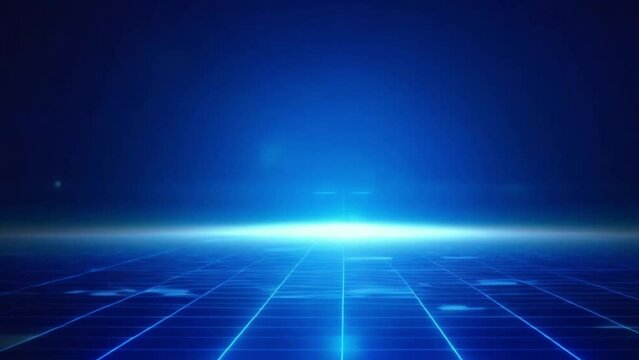 blue technology neon abstract background animation loop