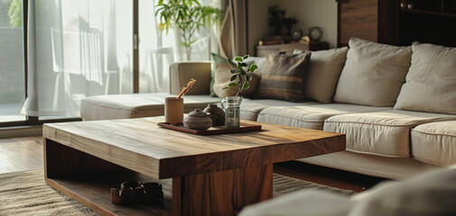 Diverse Living Room Decor, A Serene Living Space by AI generate.