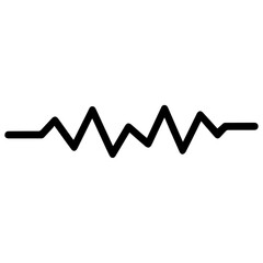 minimal sound wave icon vector art illustration black color 