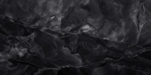 Fototapeta premium Luxury Design Element: Chic Black Marble Wallpaper for Sophisticated and Minimalistic Decor