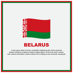 Belarus Flag Background Design Template. Belarus Independence Day Banner Social Media Post. Belarus Banner