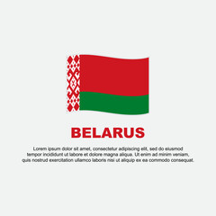 Belarus Flag Background Design Template. Belarus Independence Day Banner Social Media Post. Belarus Background