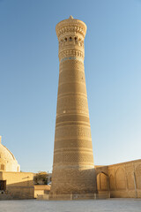 The Kalan Minaret of Po-i-Kalan complex in Bukhara, Uzbekistan