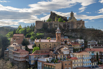 Awesome view of Old Town of Tbilisi, Georgia