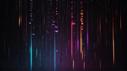 Scene with neon rain (background)