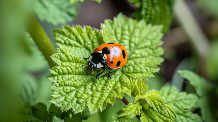 ladybug on a leaf
