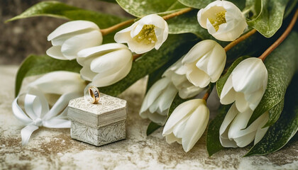 bouquet of white flowers