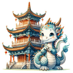 Dragon Collection, Dragon PNG, Dragon Year, Cute Dragon, Dragon Clipart, Water Color Dragon
