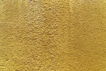 Foto op Plexiglas Crépi jaune doré sur mur © Unclesam