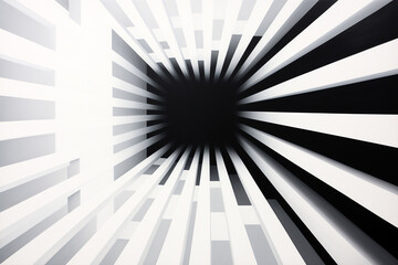 Optical Illusion Black and White Wallpaper