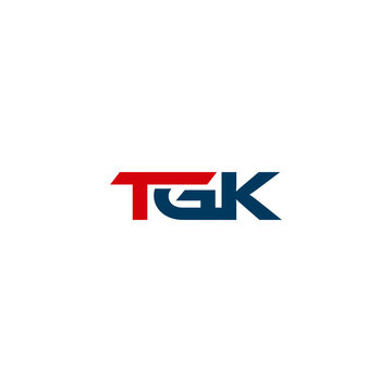 TGK Leter initial logo design vector 