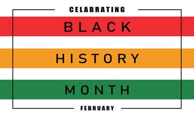 Black History Month 2024. Isolated on white background.  - obrazy, fototapety, plakaty