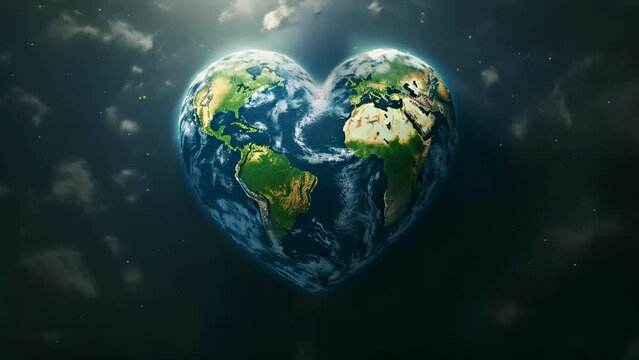 From above, this planet looks like a giant heart, with each of its continents representing a different aspect of love, be it passion, friendship, or devotion.