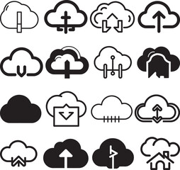 Cloud icon vector for web and mobile app. cloud sign and symbol