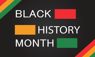 Black History Month 2024. Isolated on gray background.  - obrazy, fototapety, plakaty
