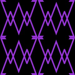 Draw purple lines color, line with a black background, design, fabric pattern, pattern for use as background, art.