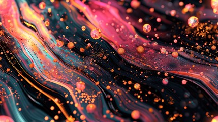 colorful vibrant Marvel background texture , liquid glossy effect, golden metallic and mix color pattern wallpaper, mix of bright colors and gold reflective particles randomly distributed, 