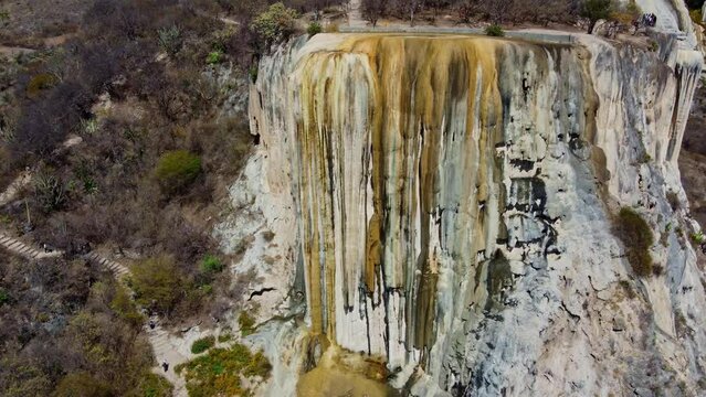 Hierve el Agua, thermal spring in the Central Valleys of Oaxaca, Mexico