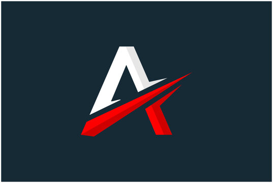 AF letter round Logo Design Vector Template In Modern Creative Minimal Style