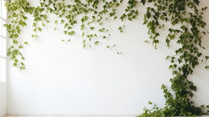 English ivy in minimalist room