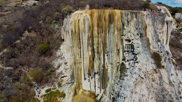 Hierve el Agua, thermal spring in the Central Valleys of Oaxaca, Mexico