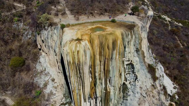 Hierve el Agua, thermal spring in the Central Valleys of Oaxaca, Mexico