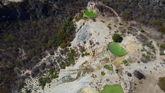 Hierve el Agua, thermal spring in the Central Valleys of Oaxaca, Mexico