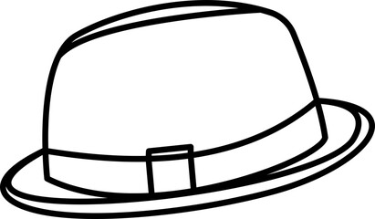 Musician Hat Doodle Vector Illustration