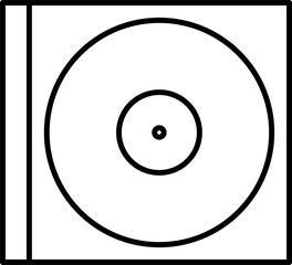 CD Music Cover Doodle Vector Illustration