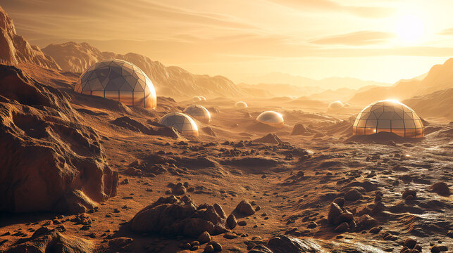 Space Colony on Mars, Alien Colony on Mars